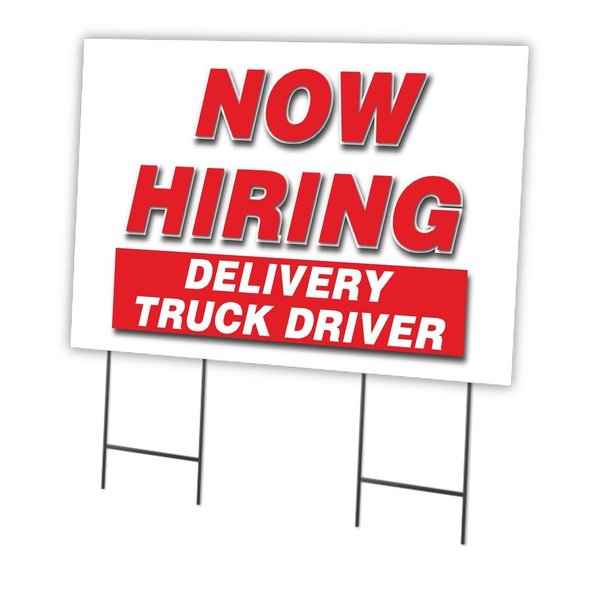 Signmission Now Hiring Delivery Truck Driver Yard & Stake outdoor plastic coroplast, 2436 DELIVERY TRUCK DRIVER C-2436 DELIVERY TRUCK DRIVER